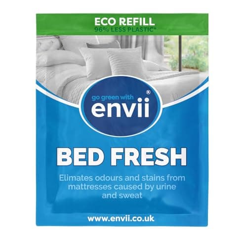 Envii Bed Fresh – Detergente Enzimatico Pulisci Materassi, Elimina l’Odore e le Macchie di Urina (80ml Ricaria)