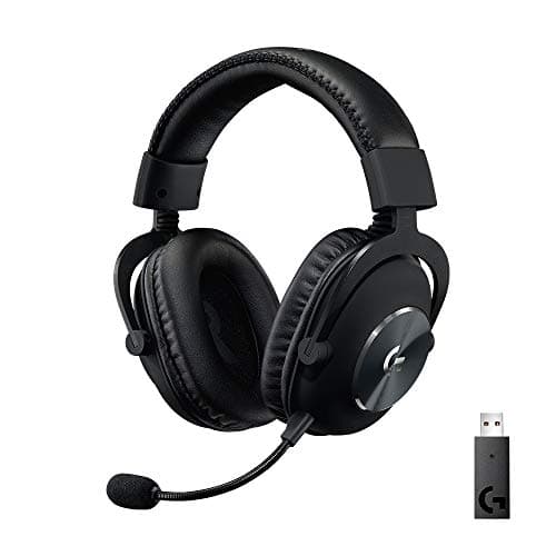 Logitech G PRO X Wireless LIGHTSPEED, Cuffia con microfono gaming con tecnologia filtro microfono Blue VO!CE, driver Pro-G da 50 mm, DTS Headphone: X 2.0, 20+ ore batteria, PC, PS5, PS4, Switch - Nero