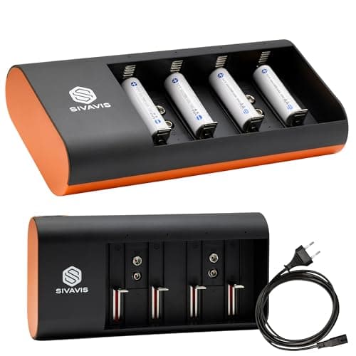 Caricabatterie Pile Ricaricabili Universale - Carica Batterie Ricaricabili AA e AAA - Caricatore Pile Ricaricabili con Indicatori a LED