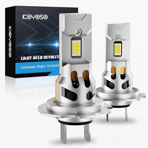 KOYOSO H7 LED Lampadine 100W 26000LM LED Fari Lampada Kit Abbagliante e Anabbagliante Compatibile con DC 12V Auto, 6500K