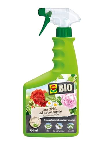 COMPO (BIO), PIRETRO GARDEN PFnPO, Insetticida pronto all'uso, Per piante ornamentali e fiori d’appartamento, da giardino e da balcone, Consentito in agricoltura biologica, 750 ml