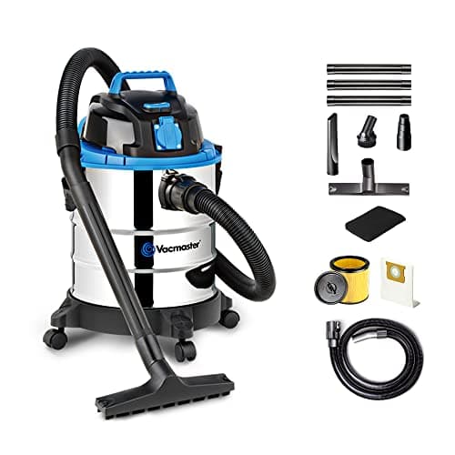 Vacmaster VQ1220SC Aspiratori Solidi e Liquidi, Inossidabile, Secco e bagnato, Bidone Aspira Solidi E Liquidi Aspirapolvere Aspiratori industriali 1250W 20L