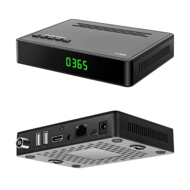 xeeYouvision Decoder Digitale Terrestre 2025, Invisibile Decoder DVB-T2 con RJ45 e H265 HEVC Main10 Decodifica Fino a HD 1080P, Ricevitori con USB PVR Lettore Mediale FM Radio Telecomando 2in1 LCN 12V