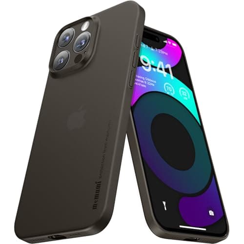 memumi Ultra Sottile Custodia per iPhone 16 Pro, 0.3mm Super Light Matte Hard Cover Posteriore per iPhone 16 Pro, Cassa del Telefono Minimalista Progettato
