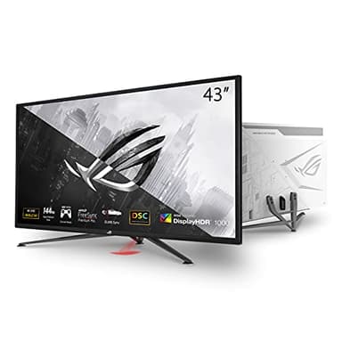 ASUS ROG Strix XG43UQ, Monitor Gaming 43", 4K UHD (3840x2160), 144Hz, Tempo di Risposta 1ms, AMD Freesync 2 HDR, HDMI 2.1, Antiriflesso, Gameplus, DisplayHDR 1000, DCI-P3 90%, Telecomando, Nero