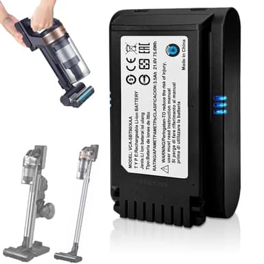 Batteria per Samsung JET60 JET65 JET70 JET75 JET90 Series Samsung aspirapolvere senza fili, ricambio per modello VCA-SBTA60 VCA-SBT90 VCA-SBT90EB, Non applicabile a JET85, JET95, JET Bespoke