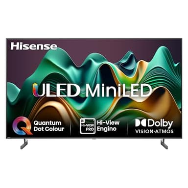 Hisense TV 75" Mini-LED 4K 75U62NQ, Smart TV VIDAA U7, Dolby Vision IQ, HDR 10+ Adaptive, Game Mode Plus, Alexa Built-in, VIDAA Voice, Tuner DVB-T2/S2 HEVC 10, lativù 4K
