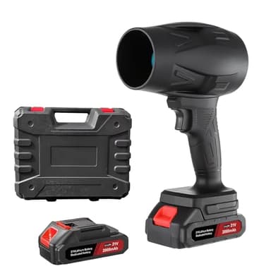Piccolo soffiatore senza fili 130.000 giri/min, soffiatore elettrico portatile, mini jet a secco con 2 batterie, per tastiera computer all'aperto, auto, casa