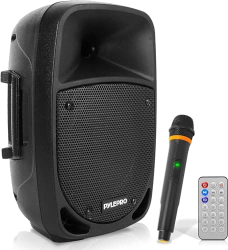 Pyle Cassa Bluetooth 800 Watt, Karaoke, Subwoofer 20 centimetri, Microfono UHF, Luci LED, Batteria Ricaricabile, Altoparlante Bluetooth MP3/USB/SD