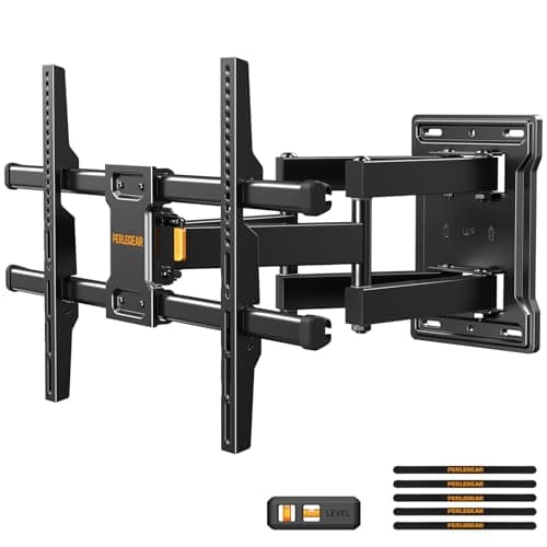Perlegear Supporto TV Parete Girevole e Estendibile per TV 32-85 Pollici | Portata 60 kg | VESA 600x400 mm | Inclinazione e Rotazione Regolabile | Design Ultra Resistente e Sicuro