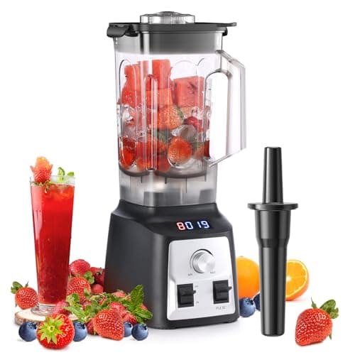 Enfmay Frullatore Smoothie, Frullatore Professionale 2000W con Controllo Velocità, Funzione Pulse, 2L Grande Capacità, Senza BPA, 8 Lame Acciaio Inox, Frullatore Elettrico per Frutta/Frullati/Frappè