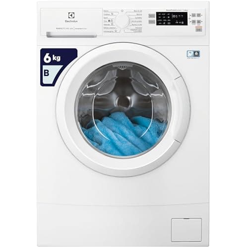 Electrolux EW6S526W Lavatrice Slim a Carica Frontale, Tecnologia SensiCare 600, 6 kg, Partenza Ritardata, Lavaggio Rapido, Display LED, 1200 Giri al Minuto, Bianco, B