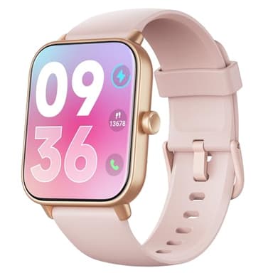 Smartwatch con Alexa Integrato (Effettua/Risposta Chiamate), 1.8" Schermo Smartwatch Monitor del 24H Cardiofrequenzimetro/SpO2/Sonno, Impermeabile 5ATM, 110 Modalità Sport, Contapassi per IOS/Android