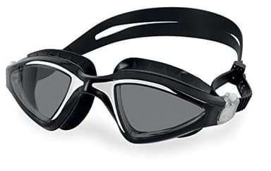 SEAC Lynx, Occhialini da Nuoto, Ottimi per la Piscina e Il Mare Unisex Adulto, Nero/Bianco LF, Standard