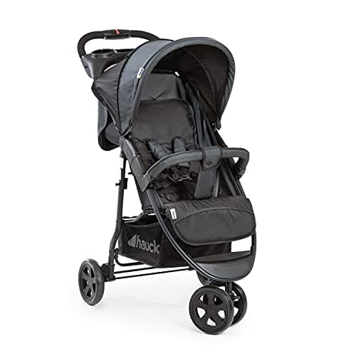 hauck Passeggino 3 Ruote Citi Neo 2 - Passeggino Leggero 22 kg Portata, Pieghevole con Una Mano - Ultraleggero solo 7,3kg - Passeggino Compatto Reclinabile, dalla Nascita - Cestino Fino a 3Kg - Grigio