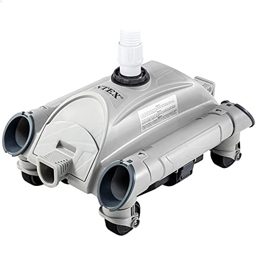 Intex 28001 Robot Pulitore Automatico per Piscina Fuoriterra Interrata, Grigio/Blu, 31.12 x 59.37 x 33.97 cm, Funziona con pompe filtranti con un flusso da 6,06 m3/h a 13,25 m3/h,