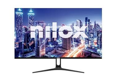 Nilox NXM22FHD01, Monitor 22 Pollici Full HD, Schermo PC Frameless con Risoluzione 1920x1080, Porte HDMI-VGA, Tempo di Risposta 5ms, Luminosità 250 cd/m2, Piedistallo in Leghe Metalliche