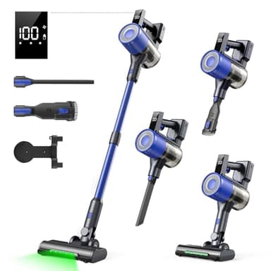 Aspirapolvere Senza Fili Potente 58KPA/650W/65Mins,Scopa Elettrica Senza Fili Antigroviglio con Grande Capacità Scopa Elettrica Silenziosa per Pavimenti/Tappeti/Peli di Animali Domestici -AE580