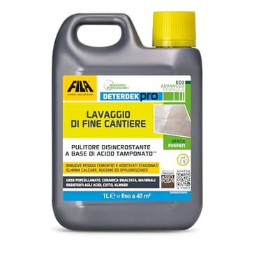 Fila Surface Care Solutions DETERDEK Pro Disincrostante Acido Tamponato Per Pavimenti Che Elimina I Residui, 1 Litro