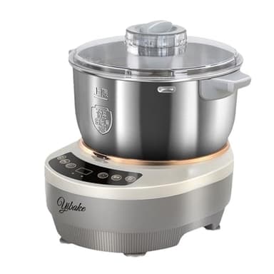 YIBAKE Impastatrice con funzione di lievitazione, 5L impastatrice per pizza completamente automatico, funzione di cella lievitazione 25-38°C, Timer intelligente, 10 Min di impasto rapido