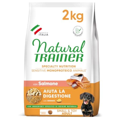 Natural Trainer Sensitive No Gluten Cibo per Cani Adulti con Salmone - 2kg