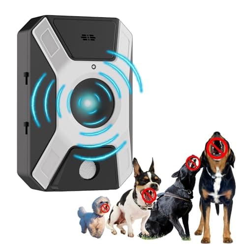 WARDBES Ultrasuoni per Cani, 3 Livelli Regolabile Frequenza Anti Aboiement pour Chien,Fischietto Ultrasuoni per Cani Interni ed Esterni,Anti+Abbaio+Cani Cane Grande Medio Piccolo(Nero)