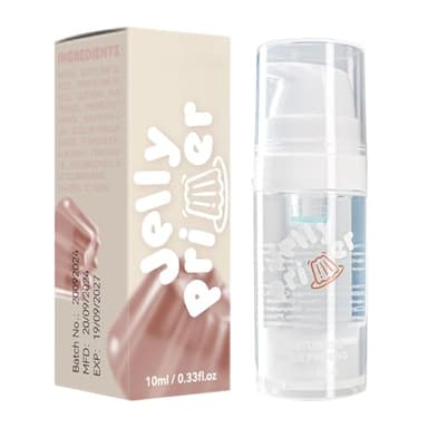 Primer di gelatina - Primer facciale idratante da 10 ml | Glicerolo Primer per il viso idratante, levigare il primer per il trucco del viso per la pelle, il trucco di presa per la pelle leggero duratu