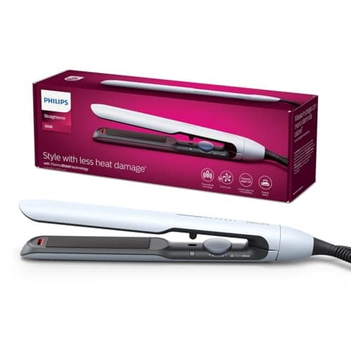Piastra per capelli Philips serie 5000 con tecnologia termoprotettiva, Bianco [modello BHS520/00]