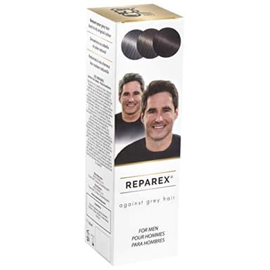 REPAREX Contro i Capelli Grigi per Uomo - Radici Grigie Naturali e Trattamento dei Capelli - Meglio di Shampoo o Tinture per Capelli - Non più Colorazione dei Capelli Bianchi - 125ml