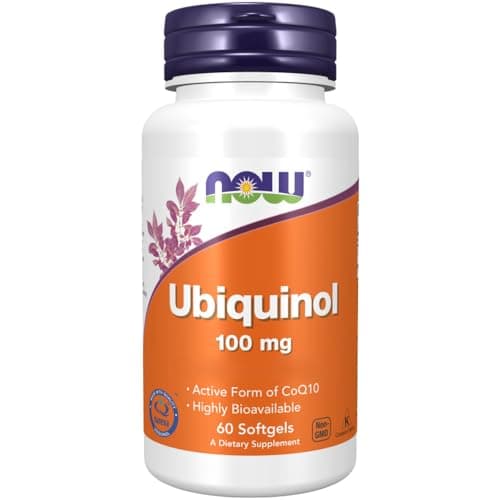Now Foods, Ubiquinol, Forma Attiva di CoQ10, 100 mg, 60 Softgel, Testato in Laboratorio, Senza Glutine, Senza Soia, non OGM