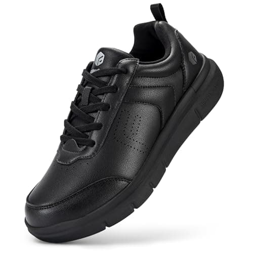FitVille Pianta Larga Scarpe Uomo Casual Sneakers Uomo Traspiranti Scarpe Ginnastica Uomo in Pelle Scarpe da Lavoro Comode 43 EU X-Larga