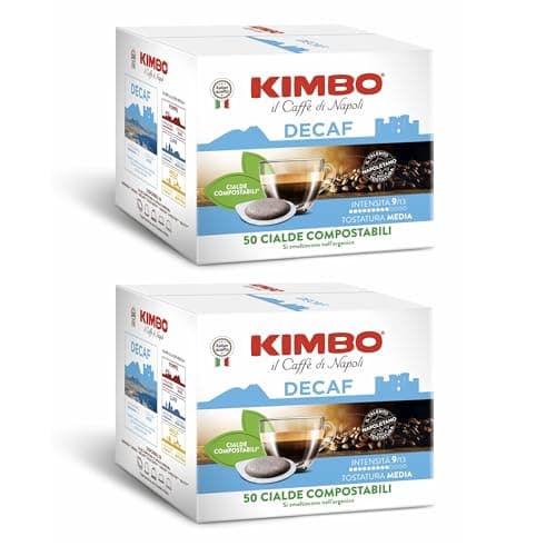 Kimbo Cialde Compostabili Decaffeinato - 100 Cialde