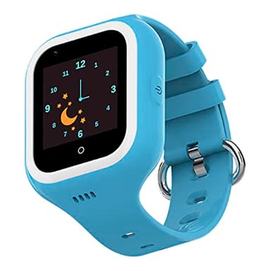 SaveFamily Iconic Plus 2. Orologio intelligente per bambini con GPS, videochiamata, IA, SOS, Modalità College. Whatsapp, Spotify, misuratore di temperatura,intercambiabili. (Icon 1, Azu)