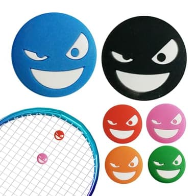 Eoixuqba Ammortizzatori per Tennis,Ammortizzatori per Racchette da Tennis | Tennis Anti-Vibrazioni per Viso in Silicone da 6 Pezzi - Sportivi, Ammortizzatore Decorativo per Corde per