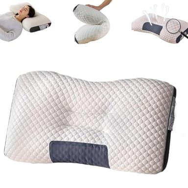 Lyoveu Cuscino Confort Max, fisiorest,Cuscino Antirussamento Apnee Adulto, Cuscino Apnea Notturna, Cuscino Collo Memory Foam Cervicale, Cuscino Anti Russamento Uomo,Cuscino Originale Antirussamento