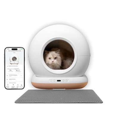 AstroPet Lettiera autopulente 72L con tappetino, controllo APP, sterilizzazione UV, protezione di sicurezza multipla, adatta per più gatti
