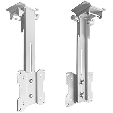 Monitor Mount da soffitto bianco - LCD LED Plasma TV curvo per tetto inclinato caravan camion camper pieghevole VESA 75 100 Modello: L87WA