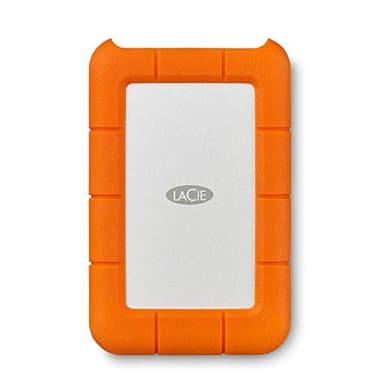 LaCie Rugged Mini 4TB, Hard disk esterno portatile, 2.5", per PC and Mac, Resistente agli Urti e alle Cadute, Data Rescue Service (LAC9000633)