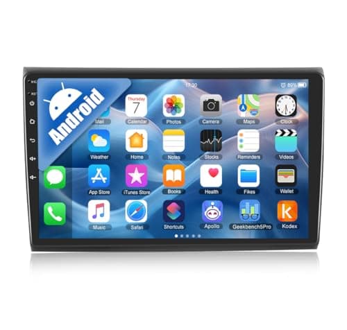 CAMECHO Android 13 Autoradio con Navigatore GPS per FIAT Bravo 2008 2009 2010 2011 2012 2013,Schermo da 9 Pollici Stereo 2 DIN con Bluetooth FM/RDS Mirror Link WiFi SWC