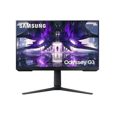 Samsung Monitor Gaming Odyssey G3 (S24AG322), Flat, 24", 1920x1080 (Full HD), VA, 165 Hz, 1 ms, FreeSync Premium, HDMI, Display Port, Ingresso Audio, HAS, Pivot, Flicker Free, Eye Saver Mode