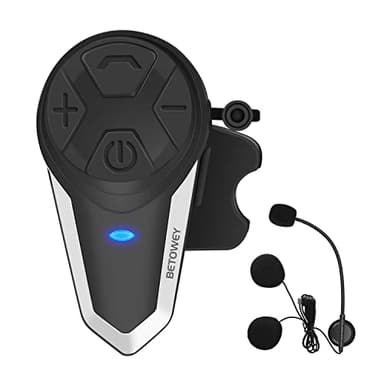 BETOWEY BT-S3 Interfono Moto Casco Bluetooth Auricolari (Singolo)