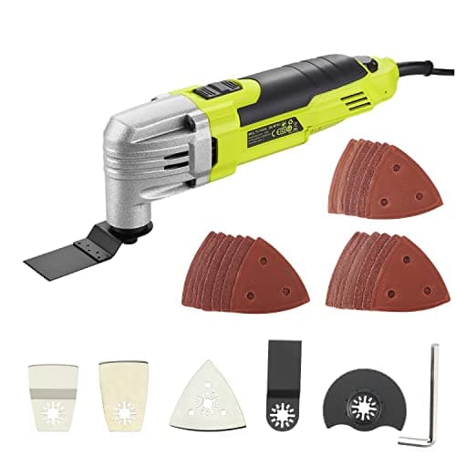Utensile Multifunzione 300W,DEWINNER 0-23000OPM Strumento Oscillante, multi-utensile oscillante con kit di accessori con lama per sega, lucidatura, carta abrasiva, multiuso