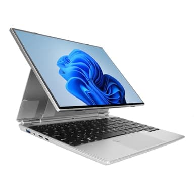 Laptop Tablet da 14 Pollici con Display Touch, 16 GB di RAM, Quad Core, Retroilluminato RGB, con Lettore di Impronte Digitali, Ampia Applicazione, Viaggi in (16GB+512GB Spina
