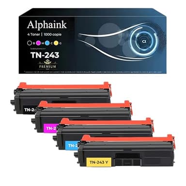 alphaink 4 Toner Compatibile con Brother TN423 TN-423 TN-421 TN421 per stampanti Brother HL-L8260CDW HL-L8360CDW DCP-L8410CDW DCP-L8410CDN MFC-L8690CDW MFC-L8900CDW 6.500 Copie (set 4 BK,C,M,Y)