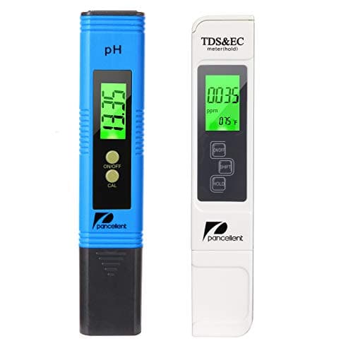 Misuratore PH TDS EC e Temperatura 4 in 1, qualità dell'Acqua (ATC) per Acqua Potabile/Piscina/Acquario/Piscina, Dispositivo di misurazione ad Alta precisione e Display LCD（Blu）