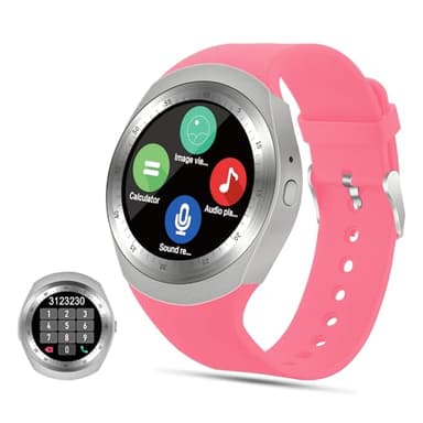 Tipmant smartwatch, orologio fitness con contapassi touch screen scheda SIM slot fitness tracker orologio fitness per Samsung Huawei Xiaomi Redmi LG Android telefono Smart Watch per donna uomo bambino