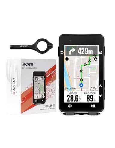 iGPSPORT iGS630S GPS Ciclocomputer Bicicletta, GPS Ciclismo Computer, Correzione della Deviazione del Percorso, 40 Ore di Durata della Batteria, Schermo a Colori da 2,8'', IPX7, BLE5.0&ANT+