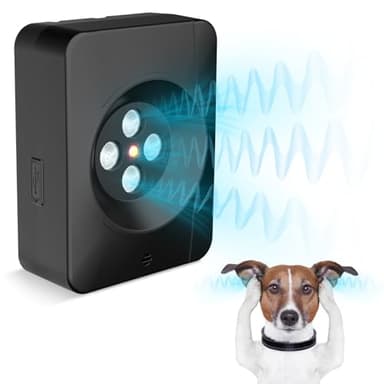 Dispositivi Antiabbaio, Dispositivi Di Controllo Dell'Abbaio Del Cane A Ultrasuoni 33Ft Con 4 Potenti Altoparlanti, Box Automatico Per Cani Deterrenti Per Cuccioli Di Cane Di Taglia Medio Grande