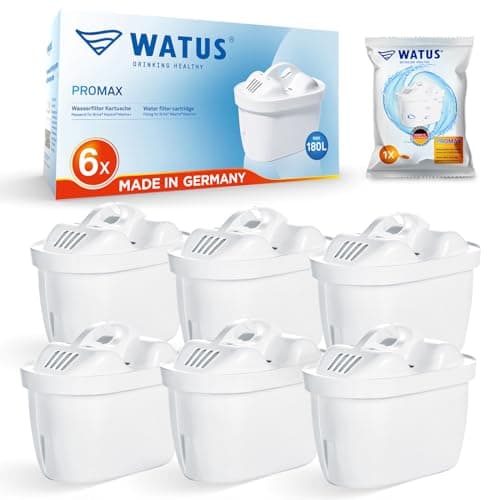 Watus Filtri, Compatibili con BRITA Maxtra+ e Maxtra, Maxtra Pro, Maxtra Plus, Made in Germany, Riducono Piombo, Cloro, Metalli Pesanti e Calcare Nell'acqua (6)