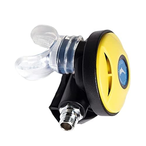 Perfeclan Scuba Diving Erogatori Secondo Stadio Erogatore per Immersione con boccaglio Connettore in Ottone Erogatore per Immersioni subacquee Attrezzatura, Giallo